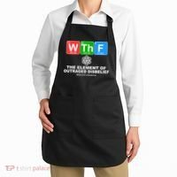 WTHF WTF The Element of Outraged Disbelief March For Science Apron thumb 2