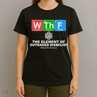 WTHF WTF The Element of Outraged Disbelief March For Science T-Shirt thumb 4