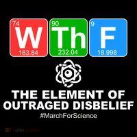WTHF WTF The Element of Outraged Disbelief March For Science Women's Hoodie thumb 2