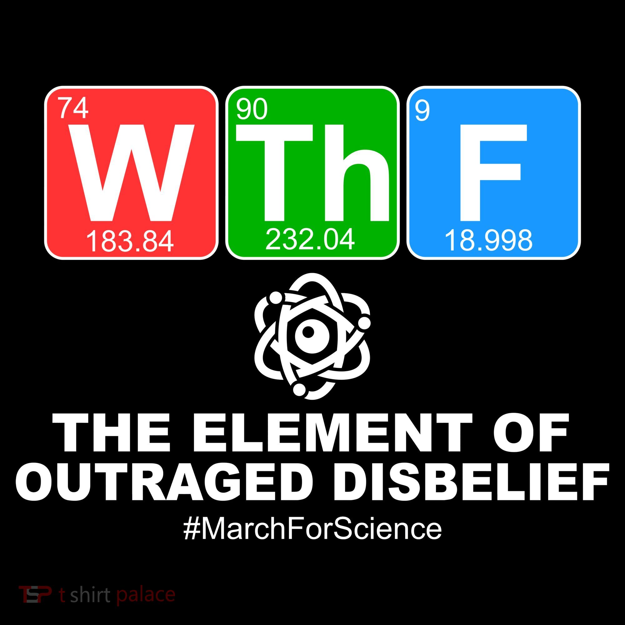 WTHF WTF The Element of Outraged Disbelief March For Science Women's Hoodie