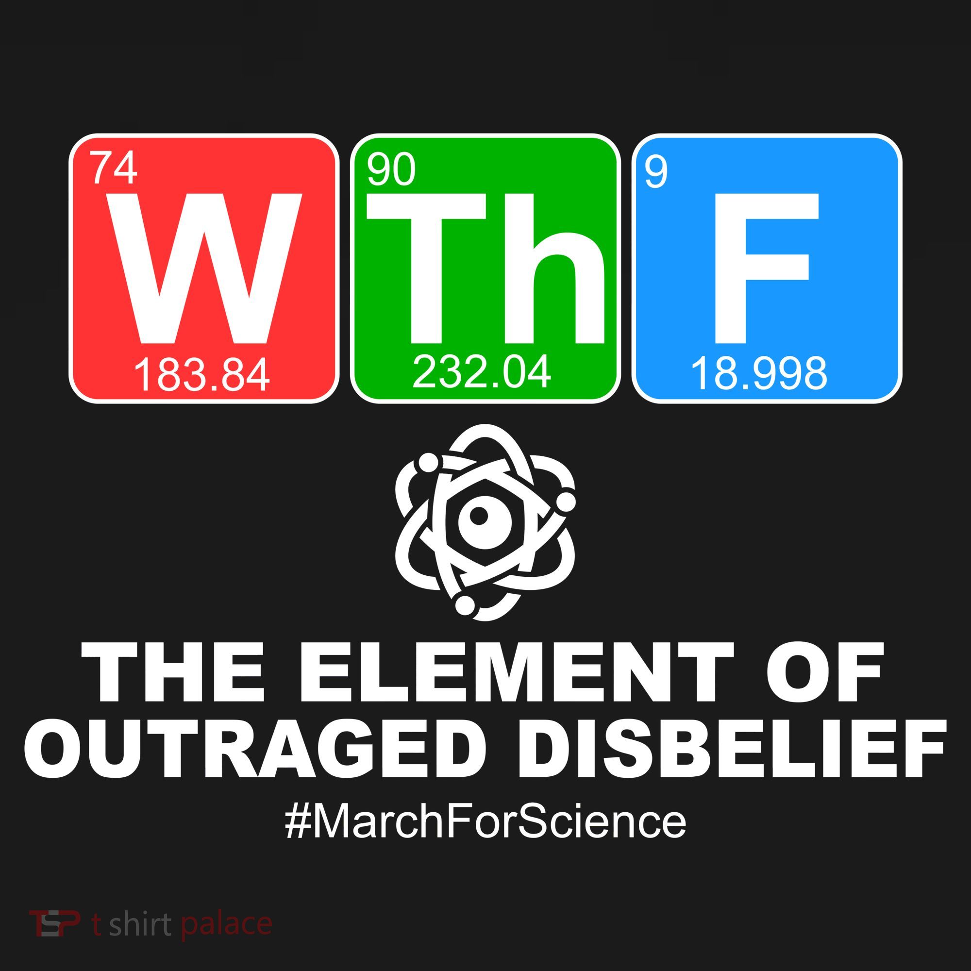 WTHF WTF The Element of Outraged Disbelief March For Science Mousepad