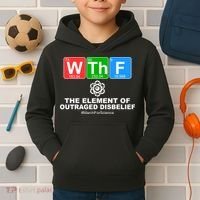 WTHF WTF The Element of Outraged Disbelief March For Science Kids Hoodie thumb 2