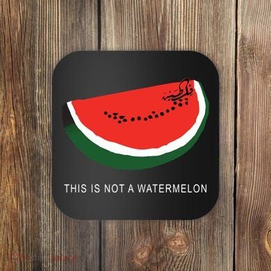 Watermelon This Is Not A Watermelon Palestine Collection Coaster