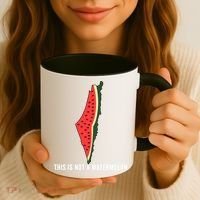 Watermelon This Is Not A Watermelon Palestine Collection Coffee Mug thumb 3