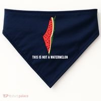 Watermelon This Is Not A Watermelon Palestine Collection USA-Made Doggie Bandana thumb 0