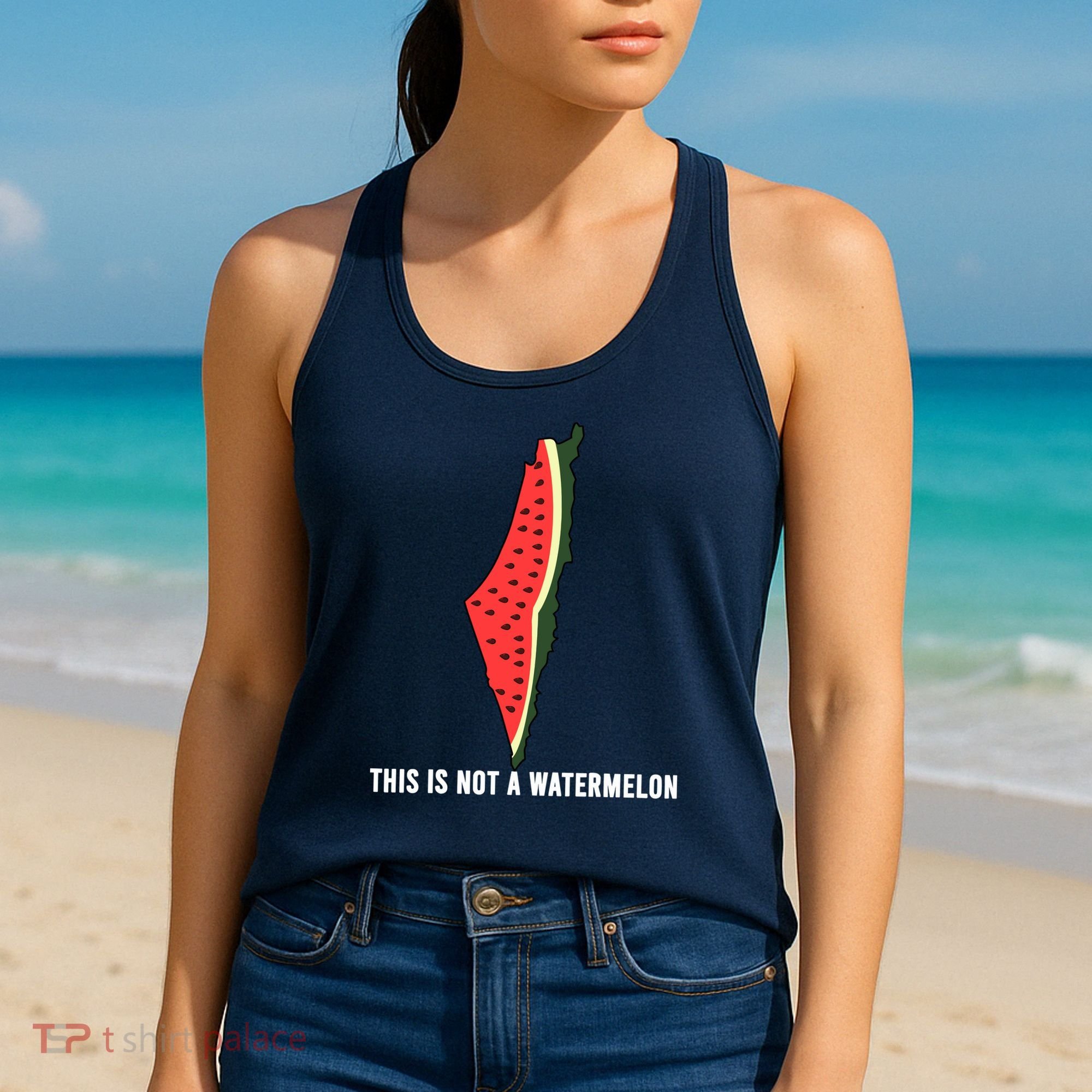 Watermelon This Is Not A Watermelon Palestine Collection Women's Tank Top