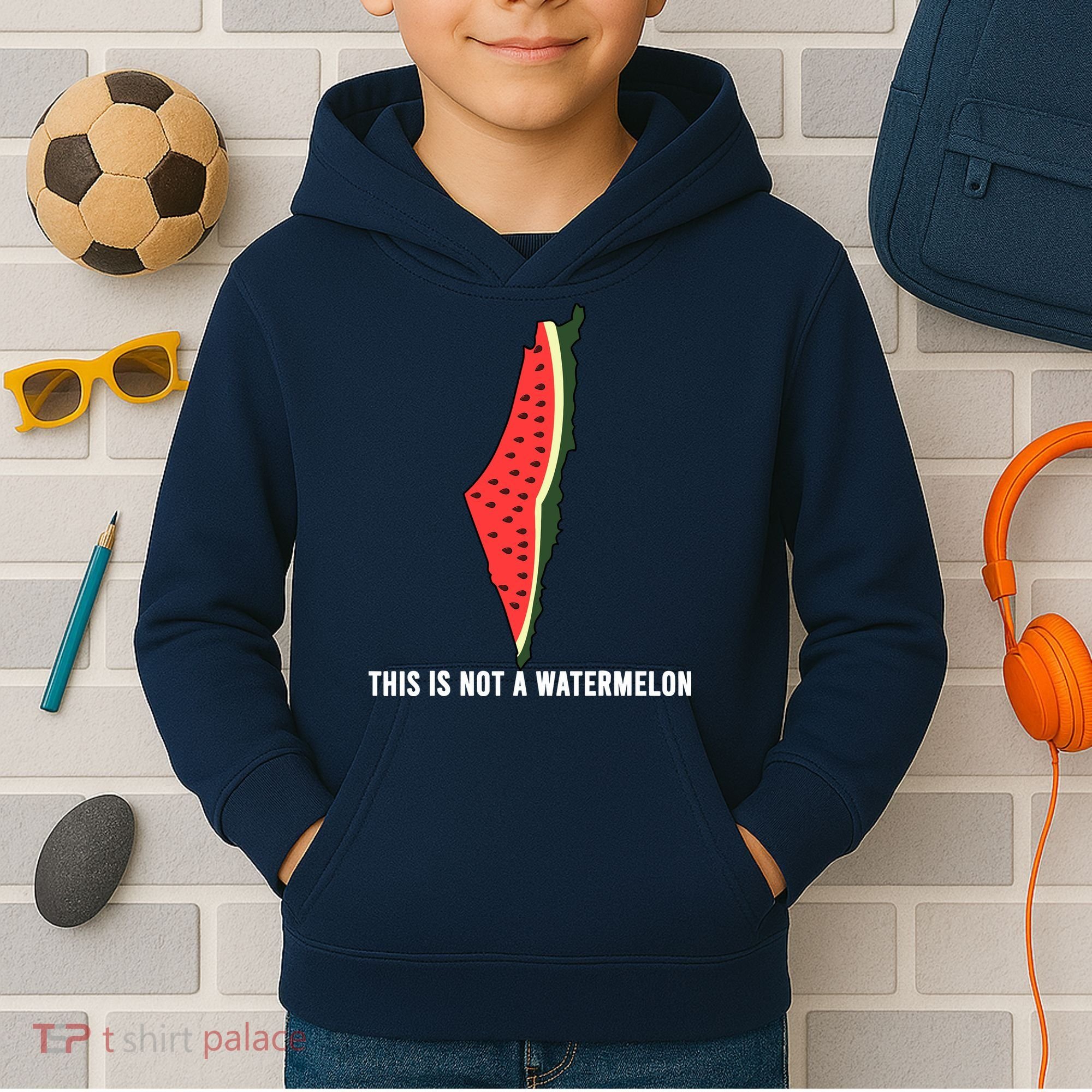 Watermelon This Is Not A Watermelon Palestine Collection Kids Hoodie