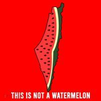 Watermelon This Is Not A Watermelon Palestine Collection Santa Hat thumb 1
