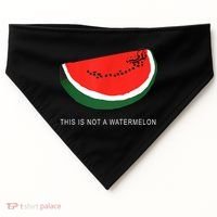 Watermelon This Is Not A Watermelon Palestine Collection USA-Made Doggie Bandana thumb 0