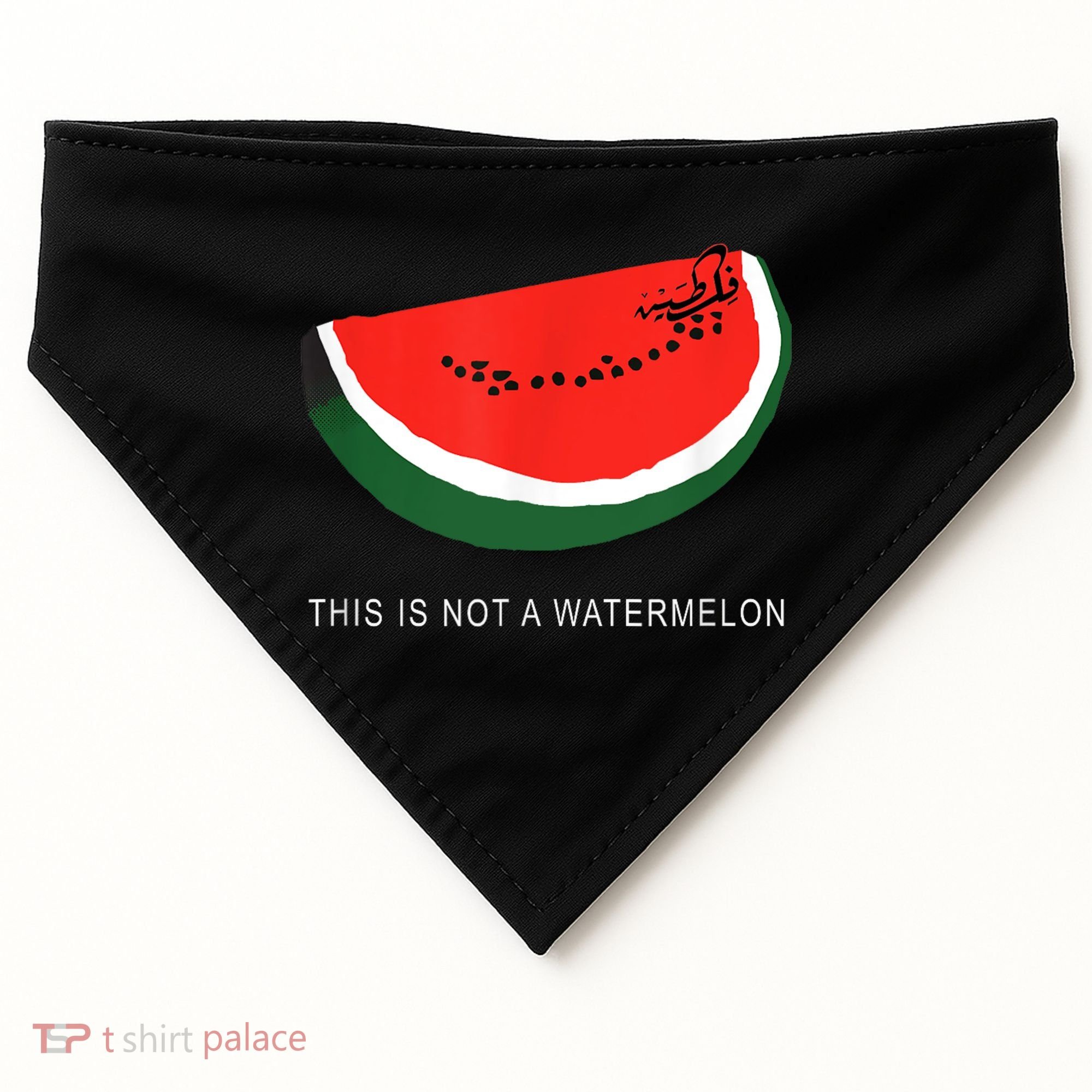 Watermelon This Is Not A Watermelon Palestine Collection USA-Made Doggie Bandana