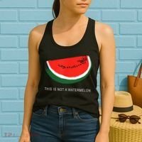 Watermelon This Is Not A Watermelon Palestine Collection Women's Tank Top thumb 2