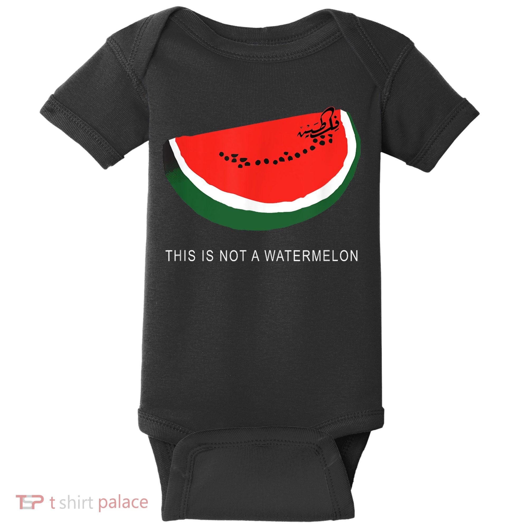 Watermelon This Is Not A Watermelon Palestine Collection Baby Bodysuit