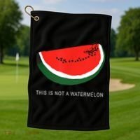 Watermelon This Is Not A Watermelon Palestine Collection Golf Towel thumb 1