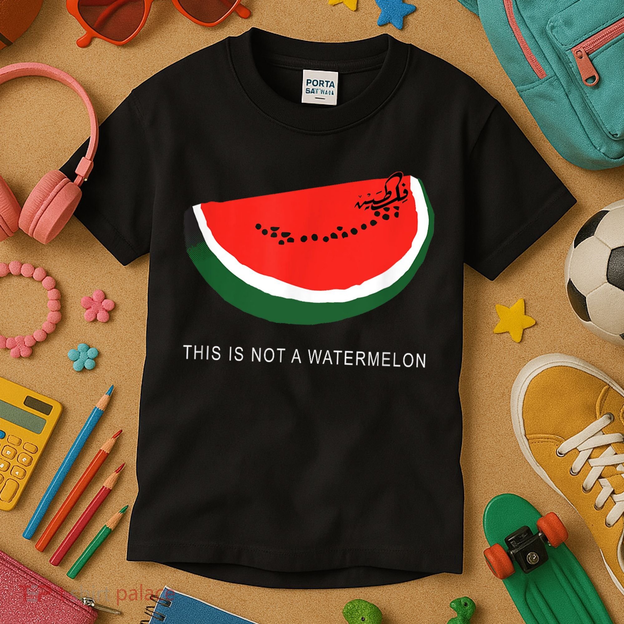 Watermelon This Is Not A Watermelon Palestine Collection Kids T-Shirt