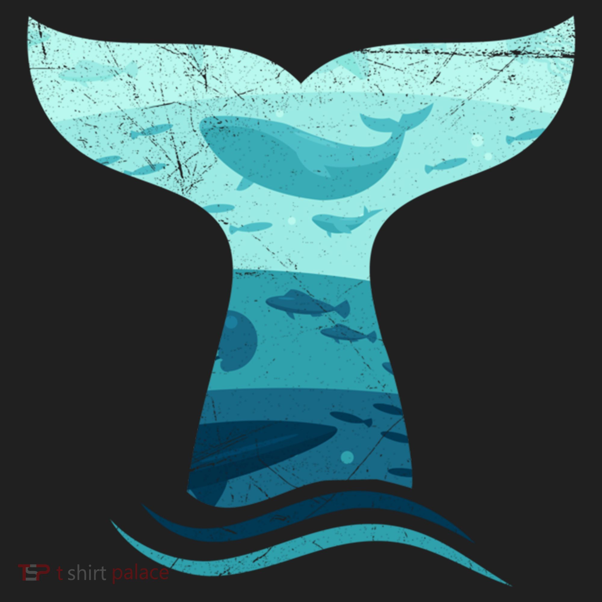 Whale Tail In Waves Orca Ocean Cute Gift Women's Sweatshirt