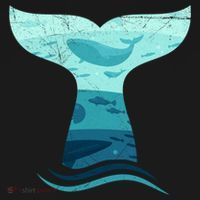 Whale Tail In Waves Orca Ocean Cute Gift Doggie Tank thumb 4