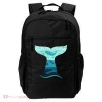 Whale Tail In Waves Orca Ocean Cute Gift Backpack thumb 0