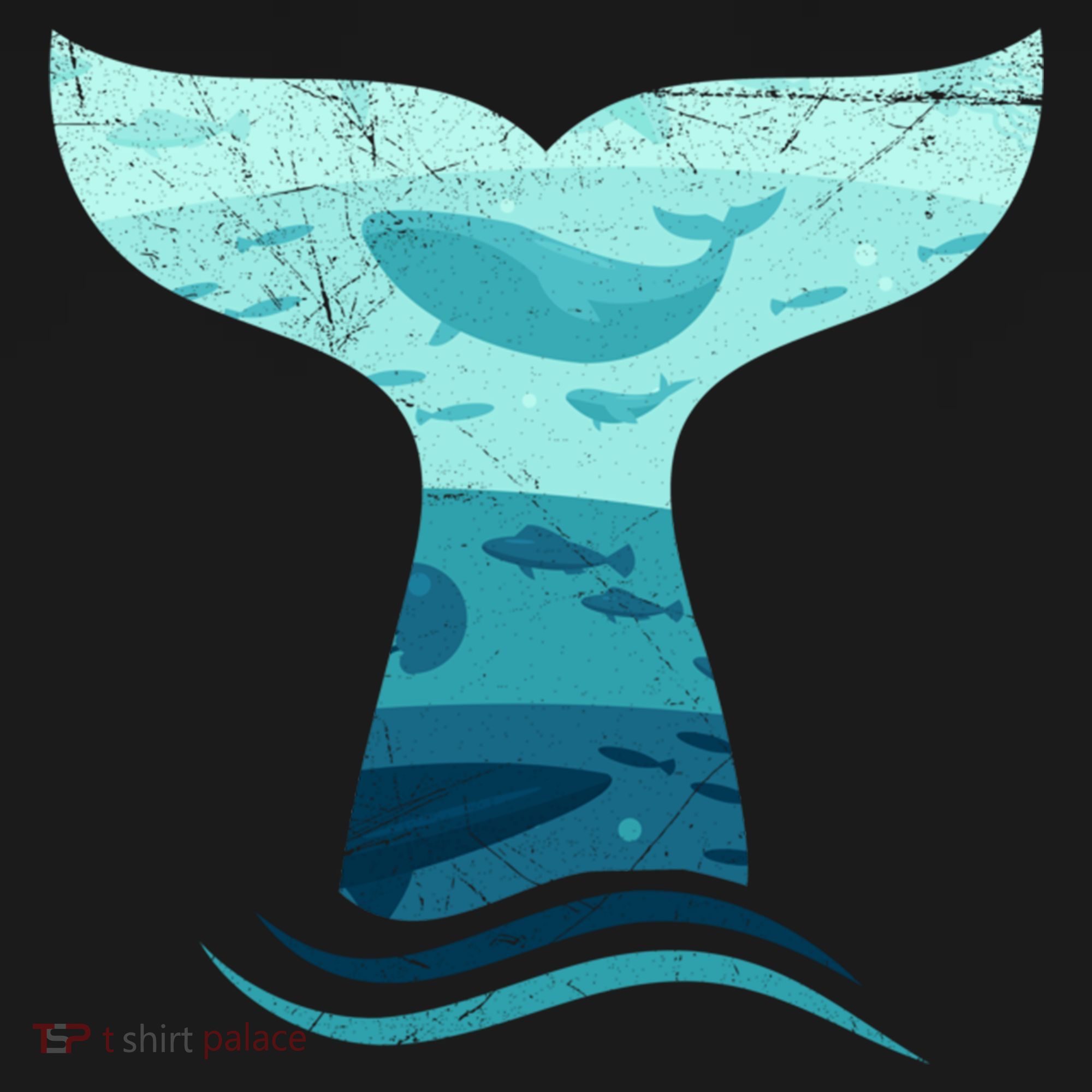 Whale Tail In Waves Orca Ocean Cute Gift Backpack