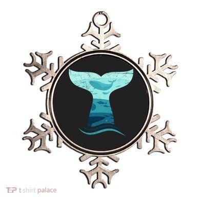 Whale Tail In Waves Orca Ocean Cute Gift Ornament