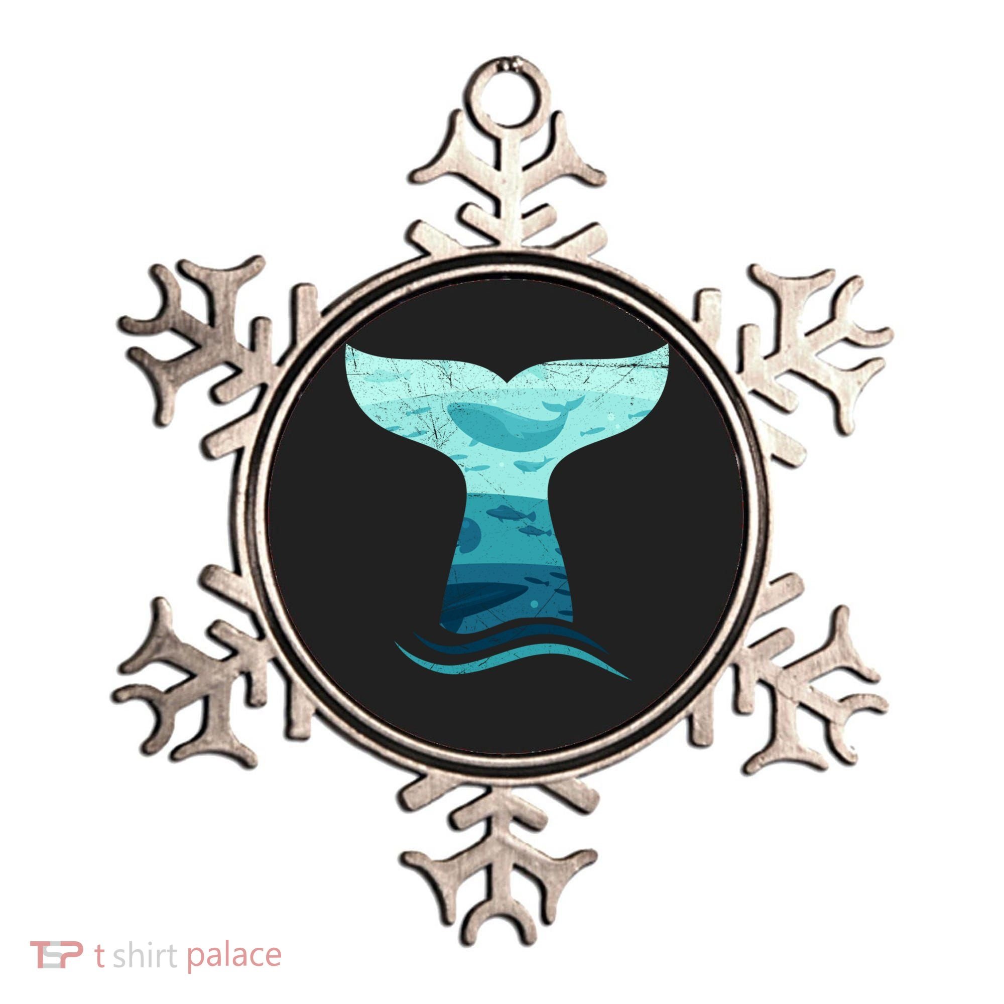 Whale Tail In Waves Orca Ocean Cute Gift Ornament
