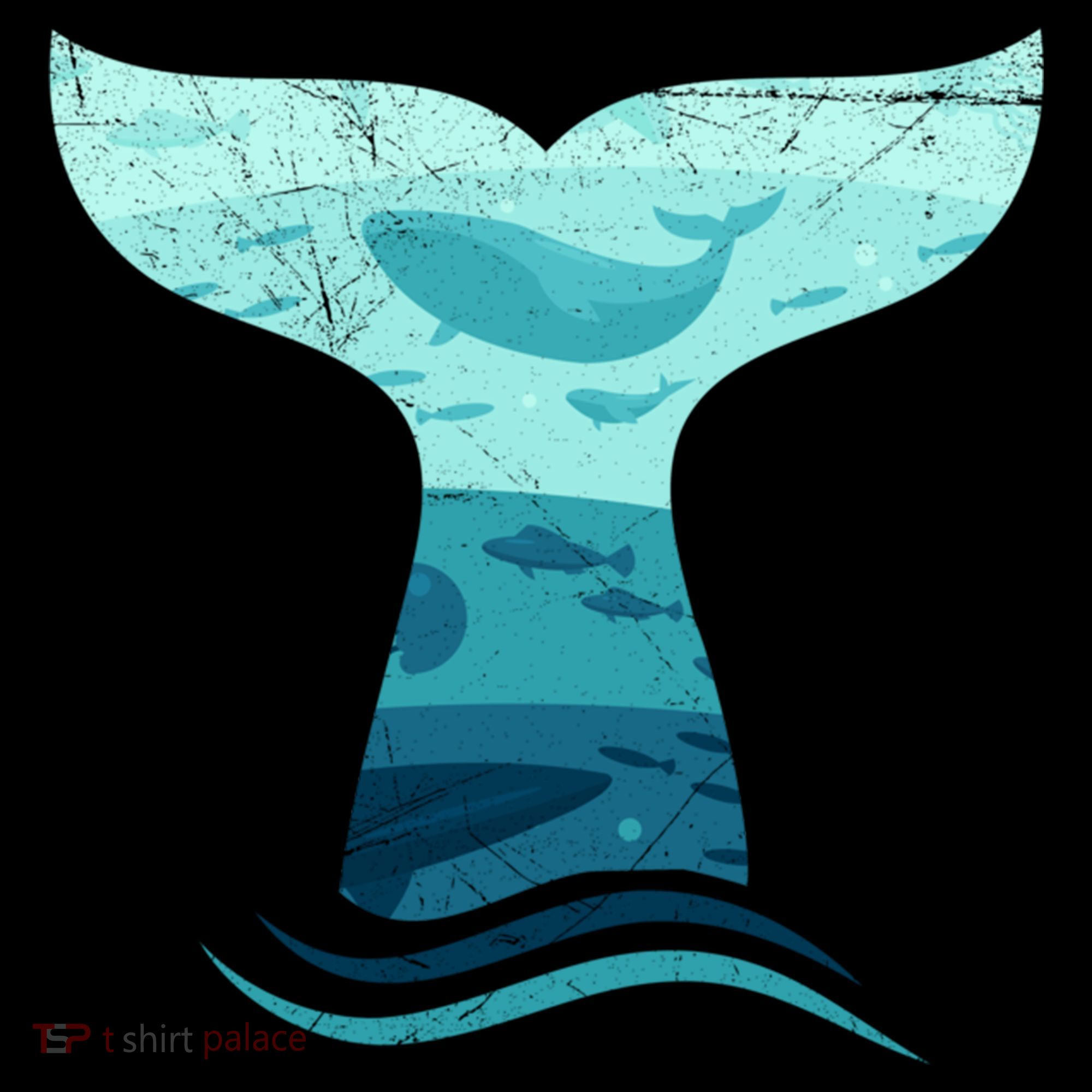 Whale Tail In Waves Orca Ocean Cute Gift Ornament