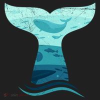 Whale Tail In Waves Orca Ocean Cute Gift Golf Towel thumb 3