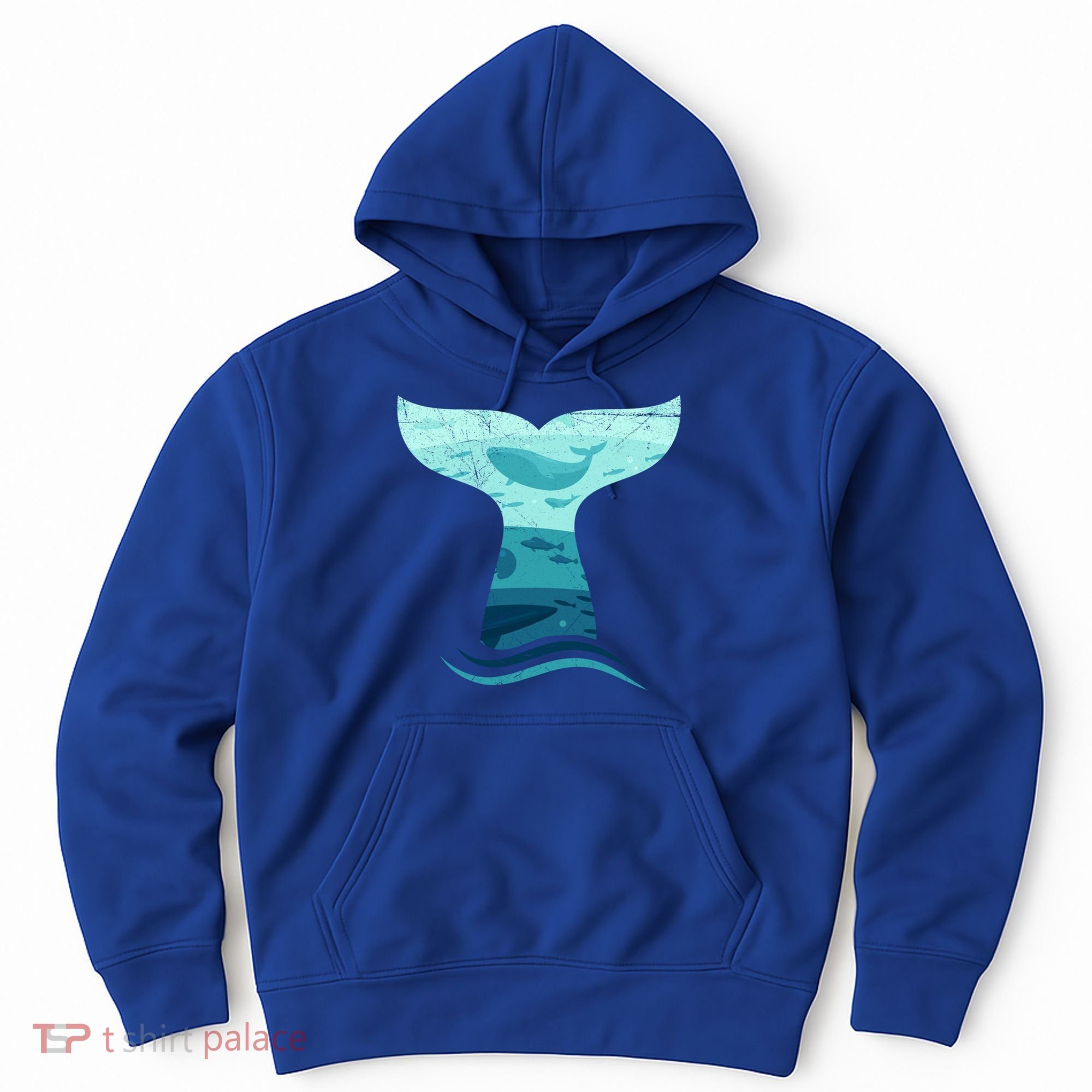 Whale Tail In Waves Orca Ocean Cute Gift Hoodie