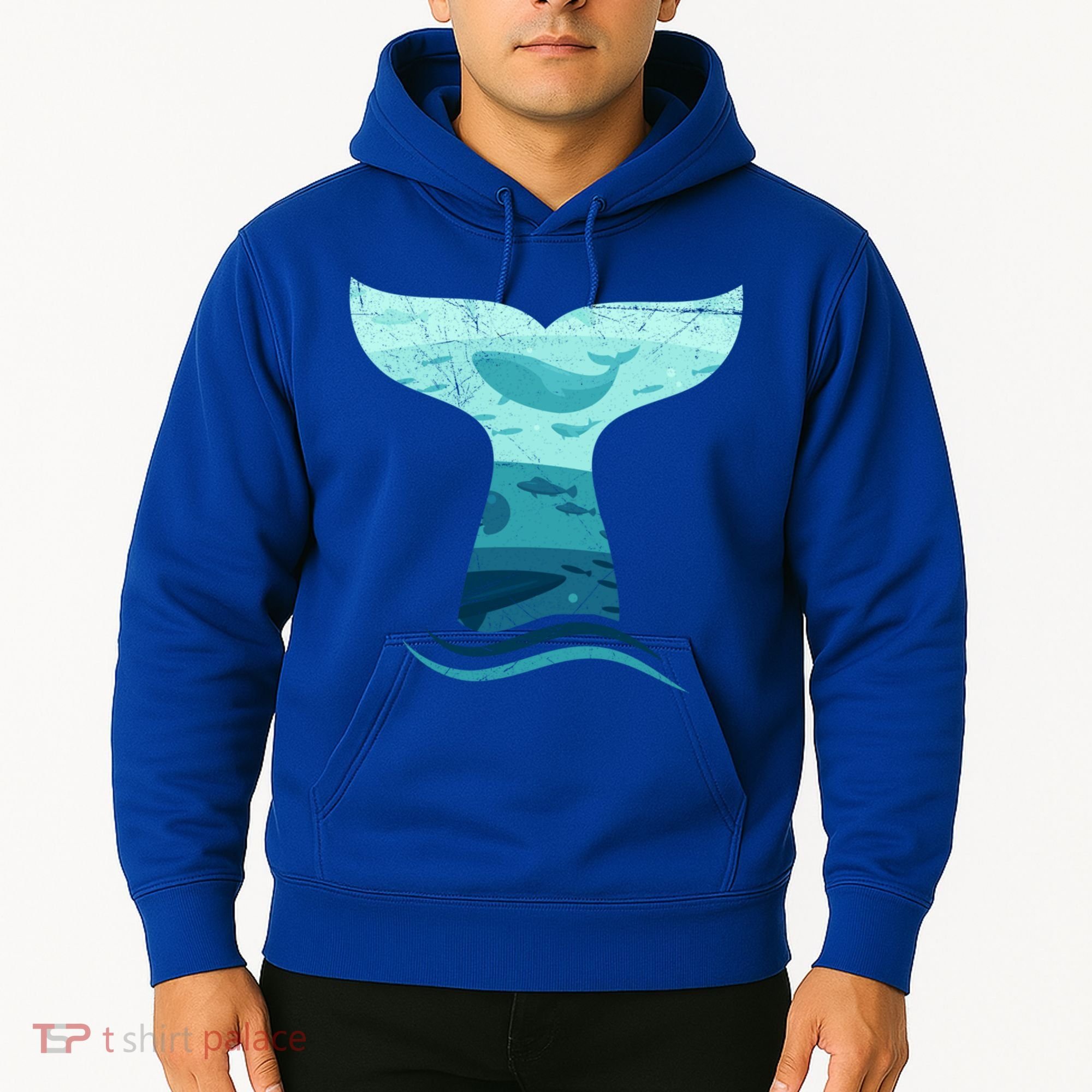 Whale Tail In Waves Orca Ocean Cute Gift Hoodie