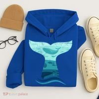 Whale Tail In Waves Orca Ocean Cute Gift Hoodie thumb 4