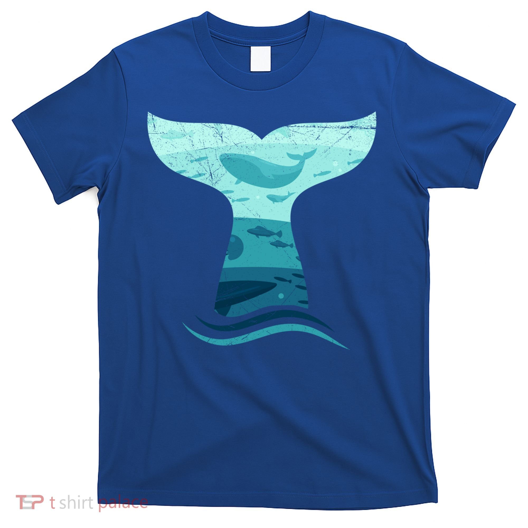 Whale Tail In Waves Orca Ocean Cute Gift T-Shirt