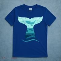 Whale Tail In Waves Orca Ocean Cute Gift T-Shirt thumb 5