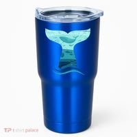 Whale Tail In Waves Orca Ocean Cute Gift Tumbler thumb 0