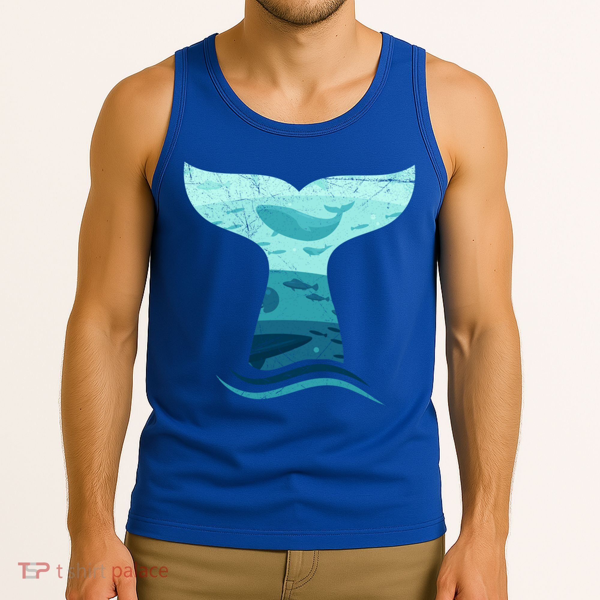 Whale Tail In Waves Orca Ocean Cute Gift Tank Top