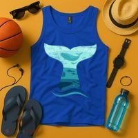 Whale Tail In Waves Orca Ocean Cute Gift Tank Top thumb 4