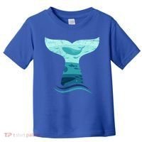 Whale Tail In Waves Orca Ocean Cute Gift Toddler T-Shirt thumb 0