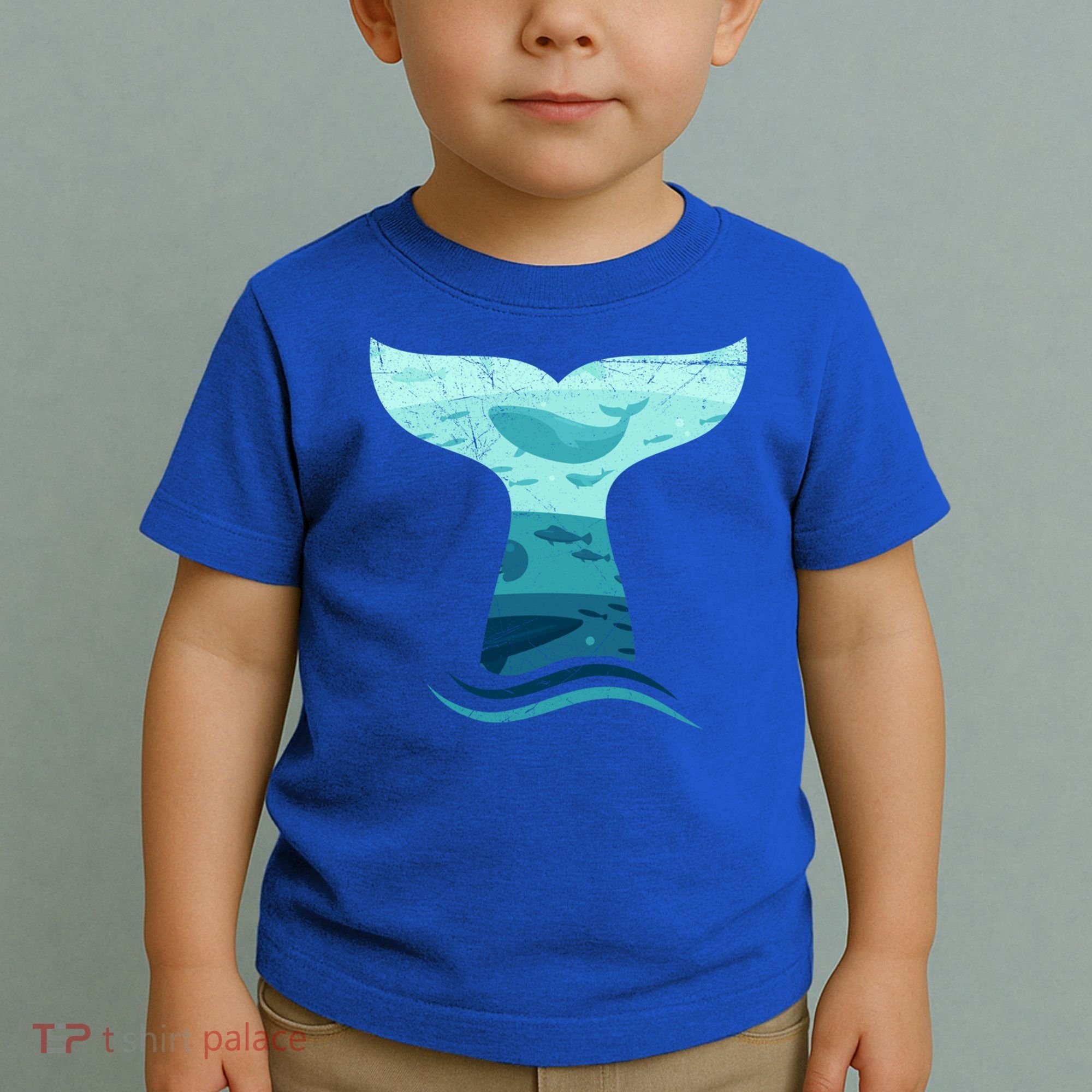 Whale Tail In Waves Orca Ocean Cute Gift Toddler T-Shirt