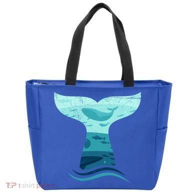 Whale Tail In Waves Orca Ocean Cute Gift Tote Bag