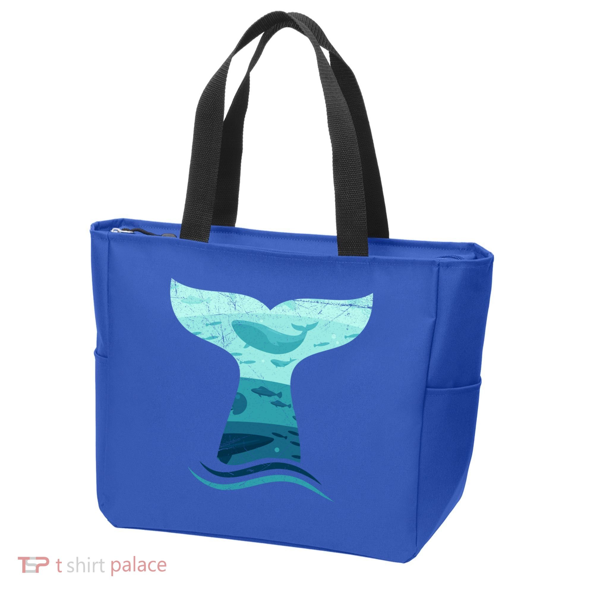 Whale Tail In Waves Orca Ocean Cute Gift Tote Bag