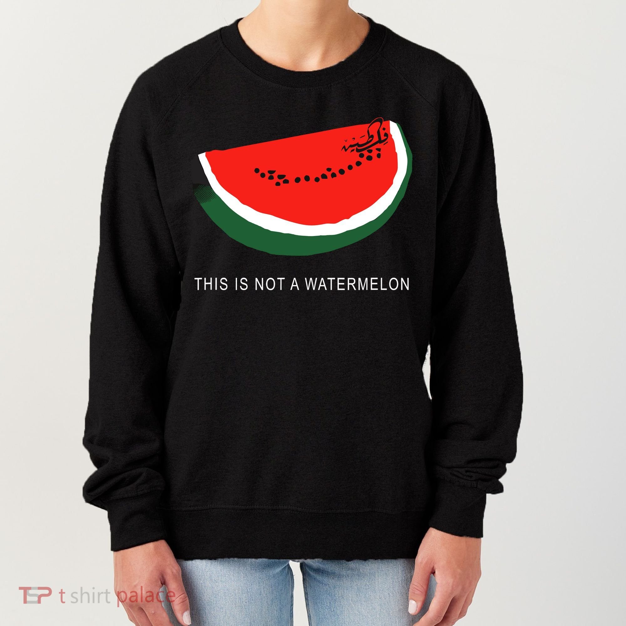 Watermelon This Is Not A Watermelon Palestine Collection Women's Sweatshirt