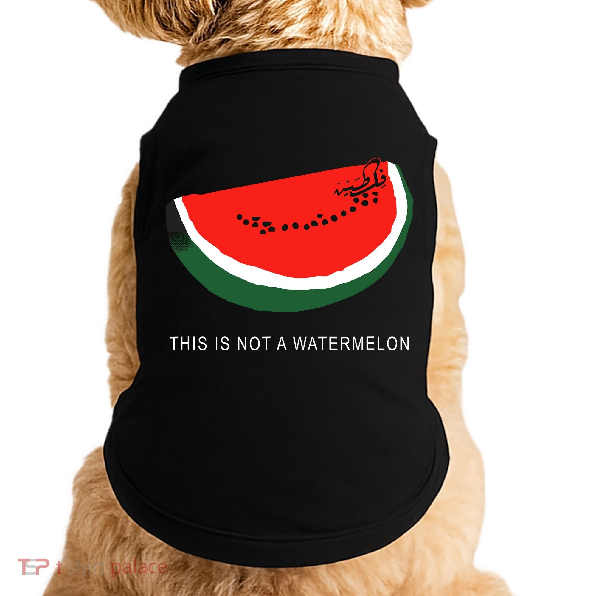Watermelon This Is Not A Watermelon Palestine Collection Doggie Tank