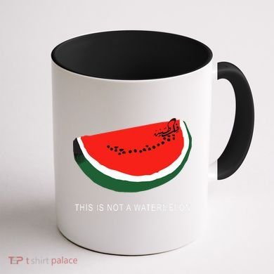 Watermelon This Is Not A Watermelon Palestine Collection Coffee Mug back