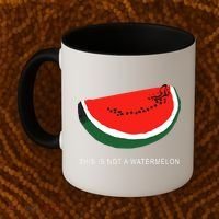Watermelon This Is Not A Watermelon Palestine Collection Coffee Mug thumb 2