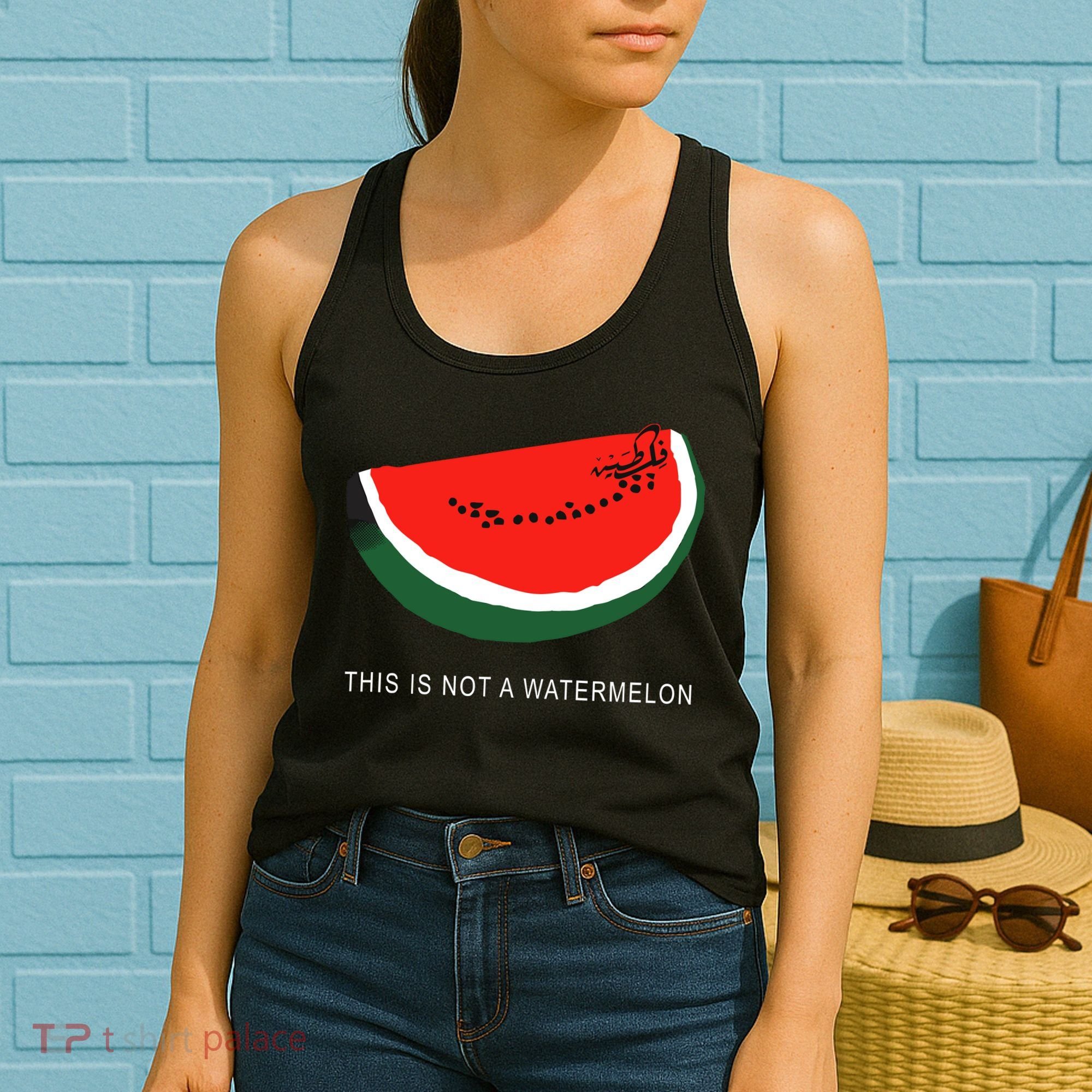 Watermelon This Is Not A Watermelon Palestine Collection Women's Tank Top