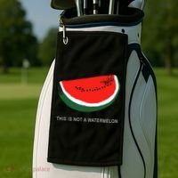 Watermelon This Is Not A Watermelon Palestine Collection Golf Towel thumb 2