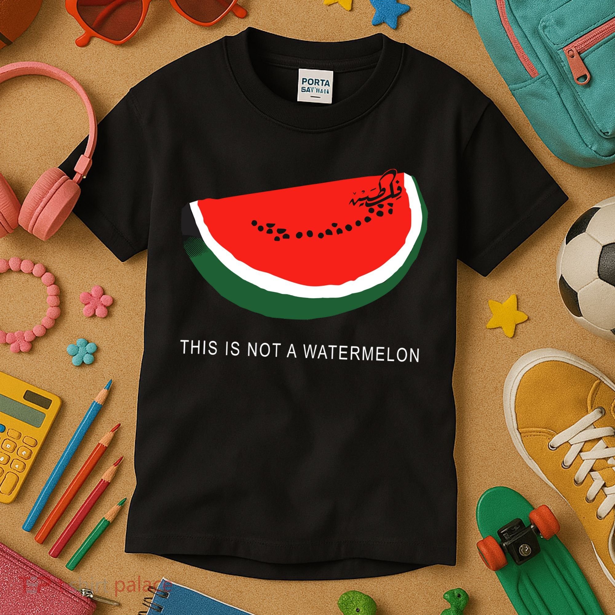 Watermelon This Is Not A Watermelon Palestine Collection Kids T-Shirt