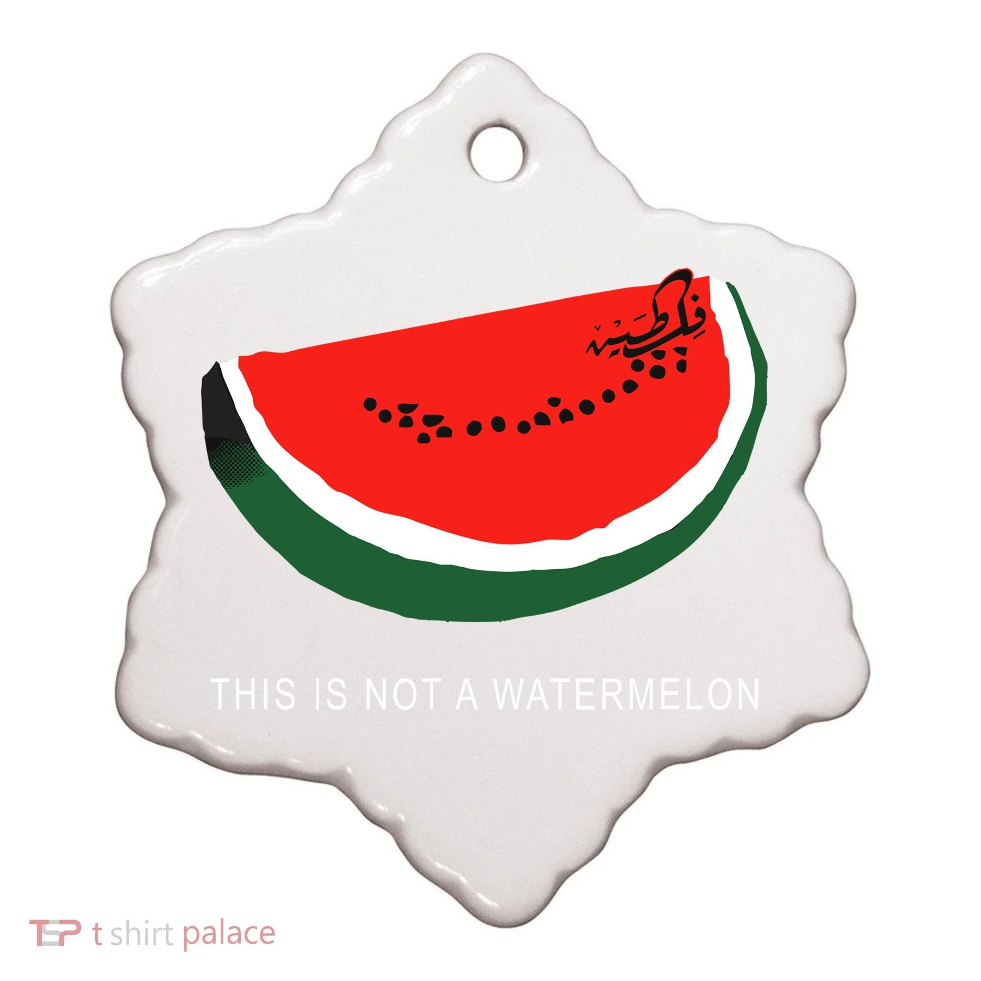 Watermelon This Is Not A Watermelon Palestine Collection Ceramic Ornament