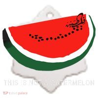 Watermelon This Is Not A Watermelon Palestine Collection Ceramic Ornament thumb 2