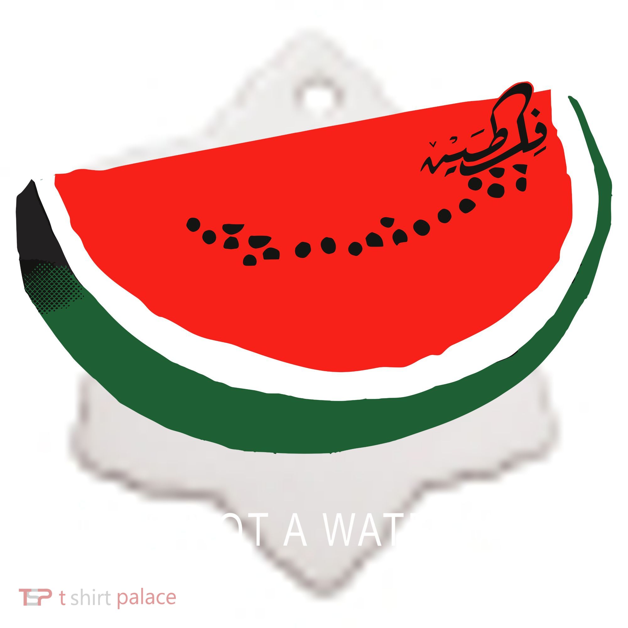 Watermelon This Is Not A Watermelon Palestine Collection Ceramic Ornament