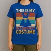 Womens This Is My Oktoberfest Costume Women German Dirndl Outfit T-Shirt thumb 4