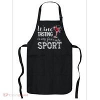 Wine Tasting Is My Favorite Sport Apron thumb 0